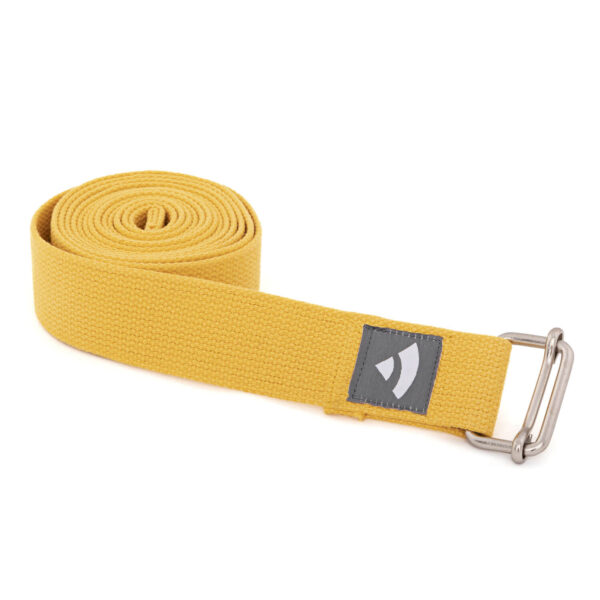 Pasek do jogi Bodhi Asana belt – żółty SuryaPrema