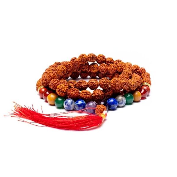 Naszyjnik/Mala chakra rudraksha – 108 koralików SuryaPrema