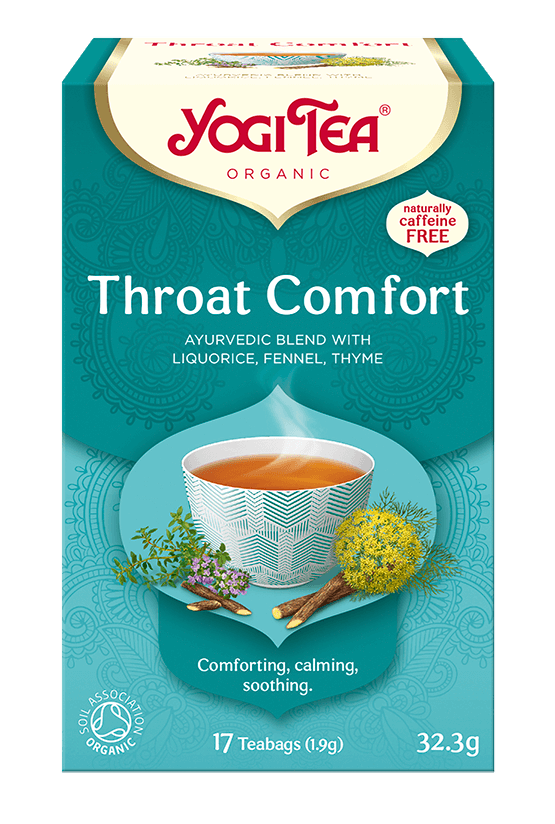 Herbata Yogi Tea Throat Comfort – Na gardło (17×1,8g) SuryaPrema