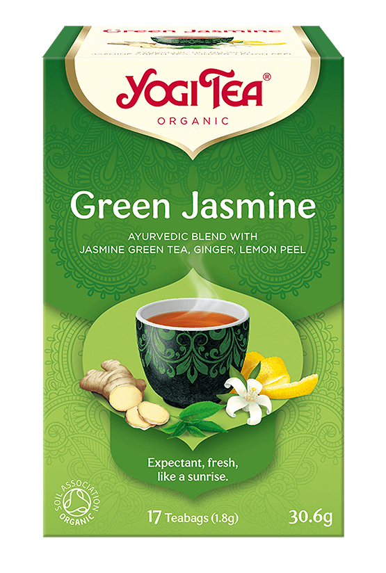 Herbata Yogi Tea Green Jasmine – Zielona jaśminowa (17×1,8g) SuryaPrema