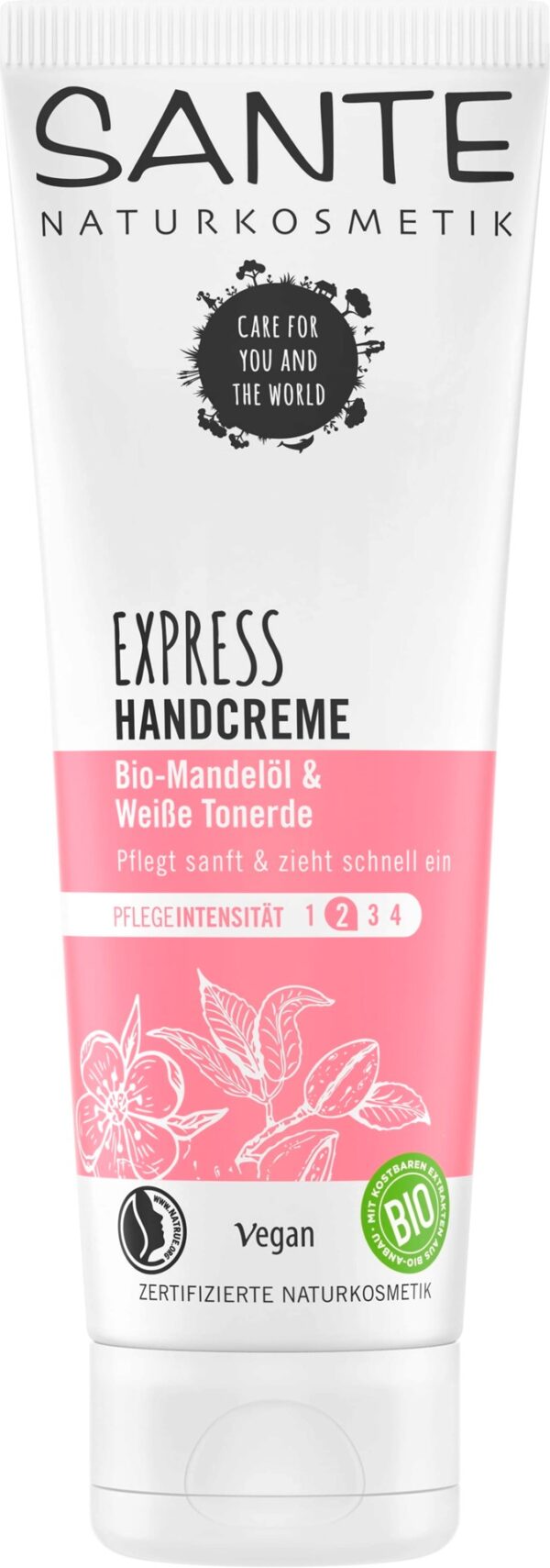 KREM DO RĄK OLEJEK MIGDAŁOWY I BIAŁA GLINKA ECO 75 ml – SANTE SuryaPrema