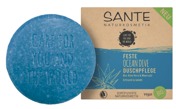 MYDŁO W KOSTCE DO CIAŁA ALOES I SÓL MORSKA OCEAN DIVE ECO 80 g – SANTE SuryaPrema