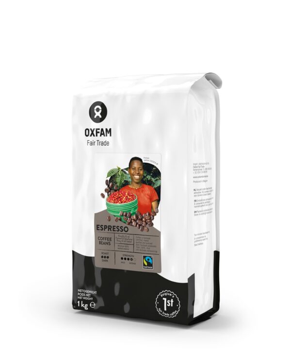 KAWA ZIARNISTA ARABICA/ROBUSTA ESPRESSO BIO 1 kg – OXFAM SuryaPrema
