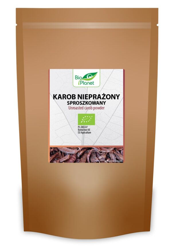 KAROB NIEPRAŻONY SPROSZKOWANY BIO 400 g – BIO PLANET SuryaPrema