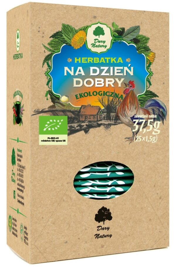 HERBATKA NA DZIEŃ DOBRY BIO (25 x 1,5 g) 37,5 g – DARY NATURY SuryaPrema
