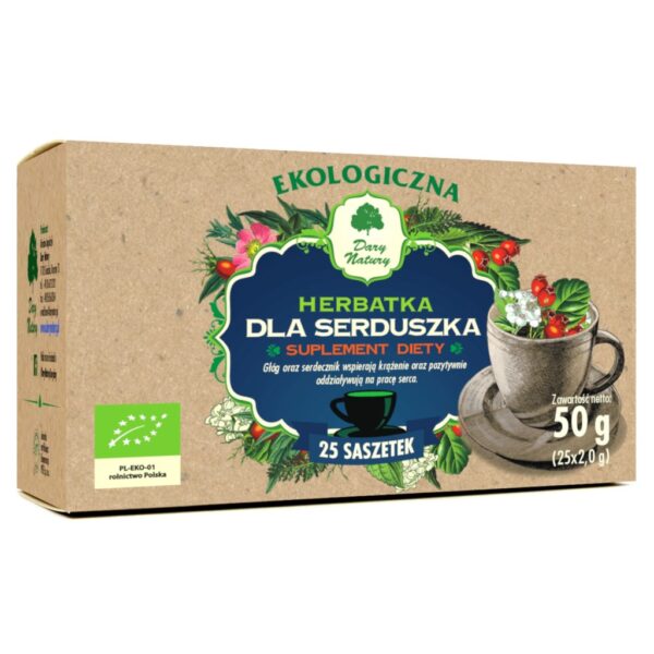 HERBATKA DLA SERDUSZKA BIO (25 x 2 g) 50 g – DARY NATURY SuryaPrema