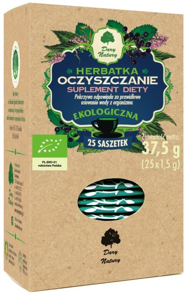 HERBATKA OCZYSZCZENIE BIO (25 x 1,5 g) 37,5 g – DARY NATURY SuryaPrema