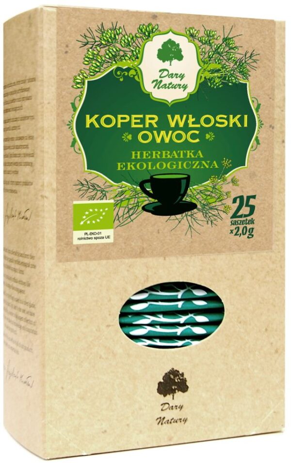 HERBATKA Z OWOCU KOPRU WŁOSKIEGO BIO (25 x 2 g) 50 g – DARY NATURY SuryaPrema