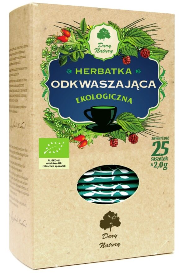 HERBATKA ODKWASZAJĄCA BIO (25 x 2 g) 50 g – DARY NATURY SuryaPrema