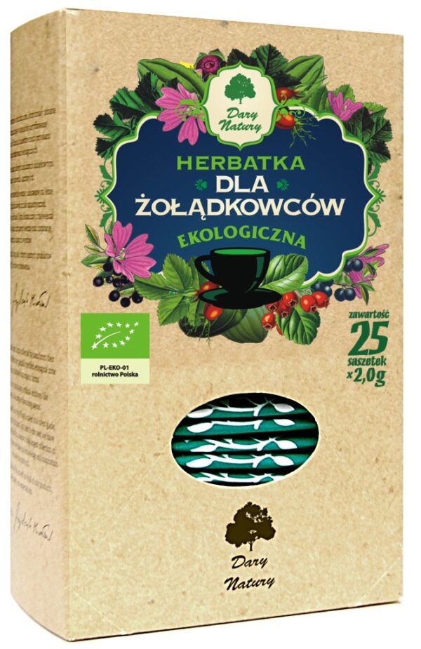 HERBATKA DLA ŻOŁĄDKOWCÓW BIO (25 x 2 g) 50 g – DARY NATURY SuryaPrema