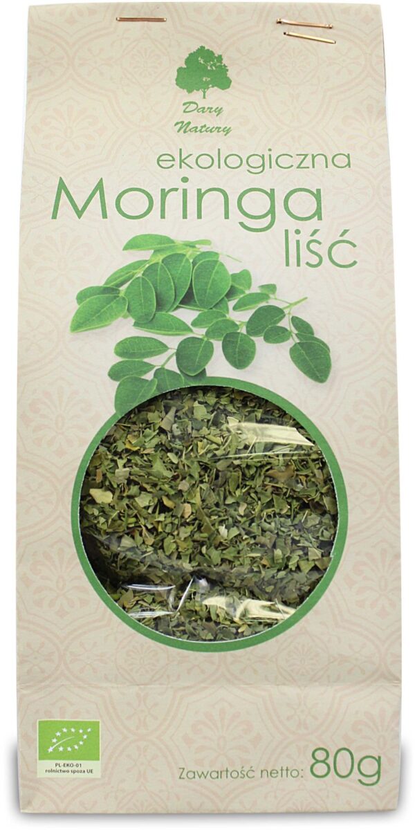 HERBATKA LIŚĆ MORINGI BIO 80 g – DARY NATURY SuryaPrema
