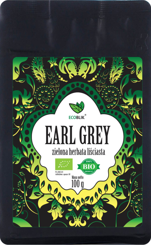 HERBATA ZIELONA EARL GREY BIO 100 g – ECOBLIK SuryaPrema