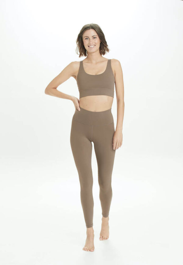 Legginsy do jogi Athlecia Gaby – ciemny beż SuryaPrema