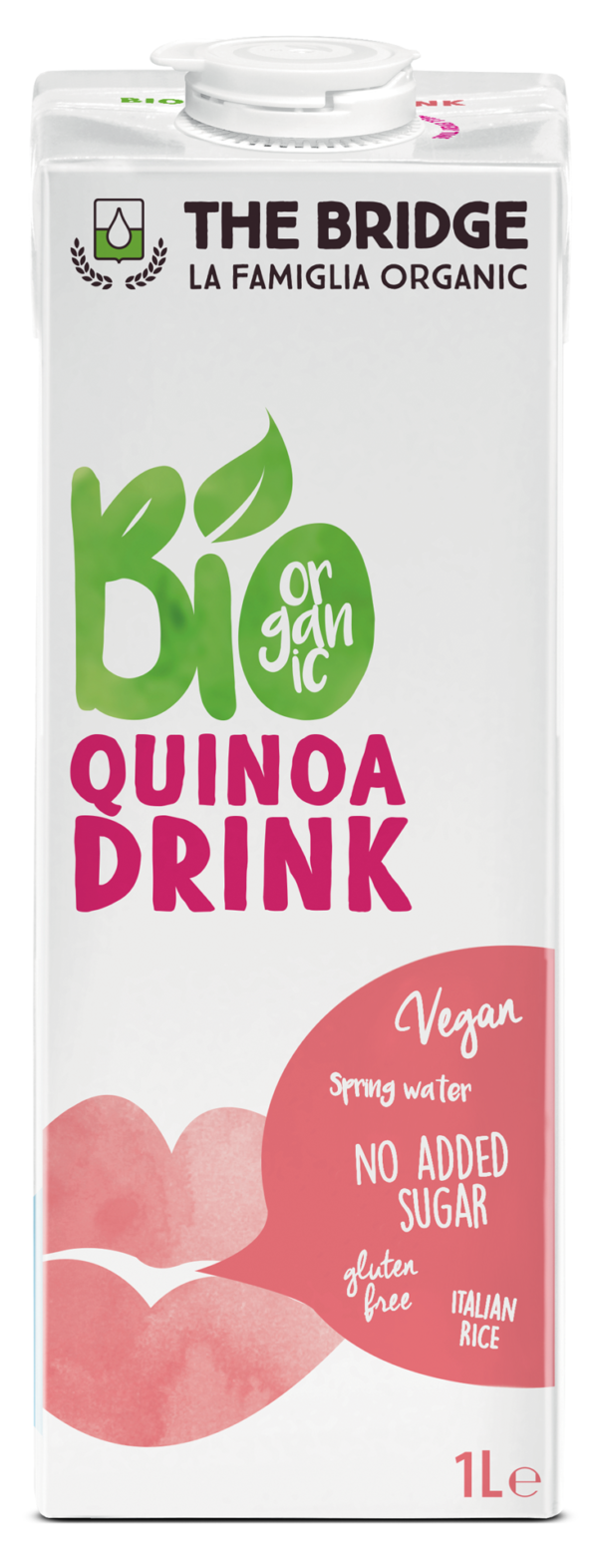 NAPÓJ QUINOA Z RYŻEM BEZ DODATKU CUKRÓW BEZGLUTENOWY BIO 1 L – THE BRIDGE SuryaPrema