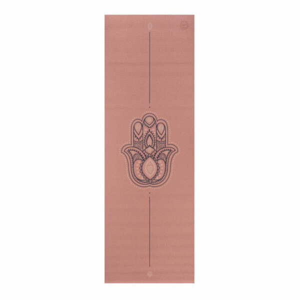 Mata do jogi Bodhi Leela 4,5mm – różowy hamsa SuryaPrema