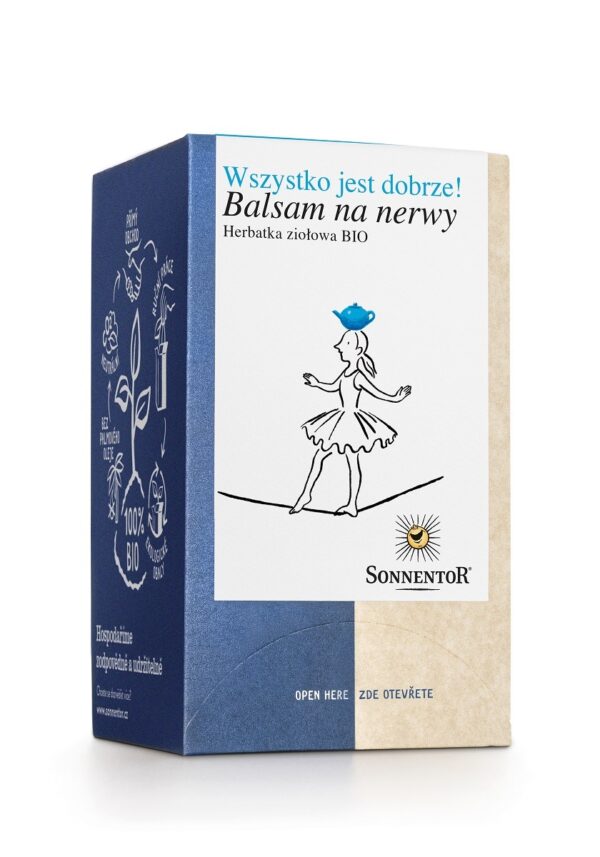 HERBATKA ZIOŁOWA USPOKAJAJĄCA (CALM YOUR NERVES) BIO (18 x 1,5 g) 27 g – SONNENTOR SuryaPrema