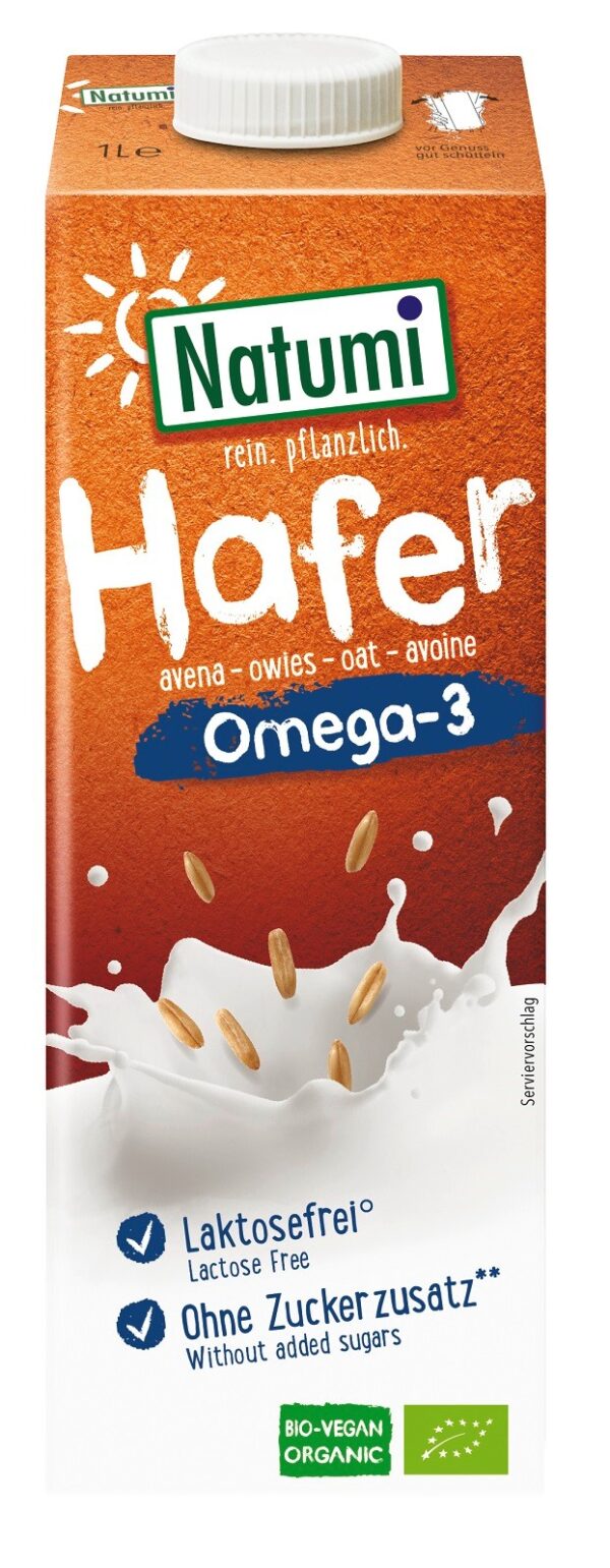 NAPÓJ OWSIANY OMEGA-3 BEZ DODATKU CUKRÓW BIO 1 L – NATUMI SuryaPrema
