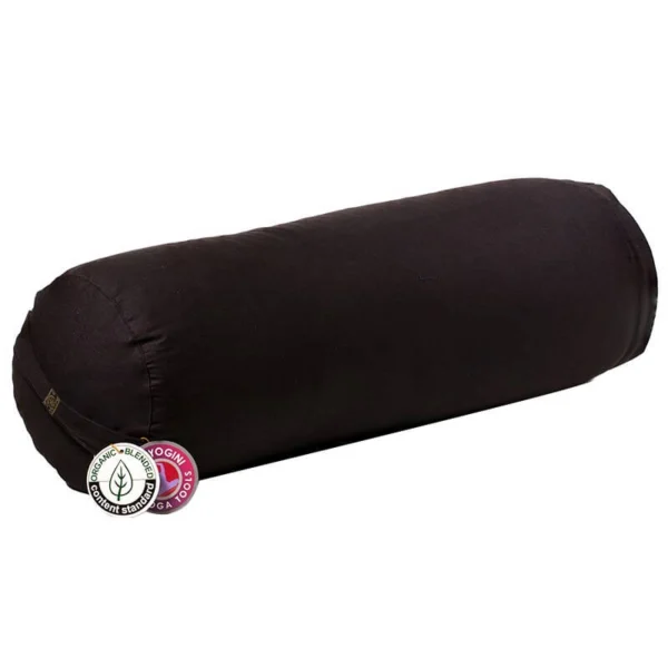 Wałek/Bolster do jogi z bawełny organicznej – czarny SuryaPrema