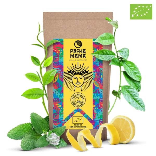 Guayusa Pachamama Menta Limón – organiczna z miętą i cytryną – 100g SuryaPrema
