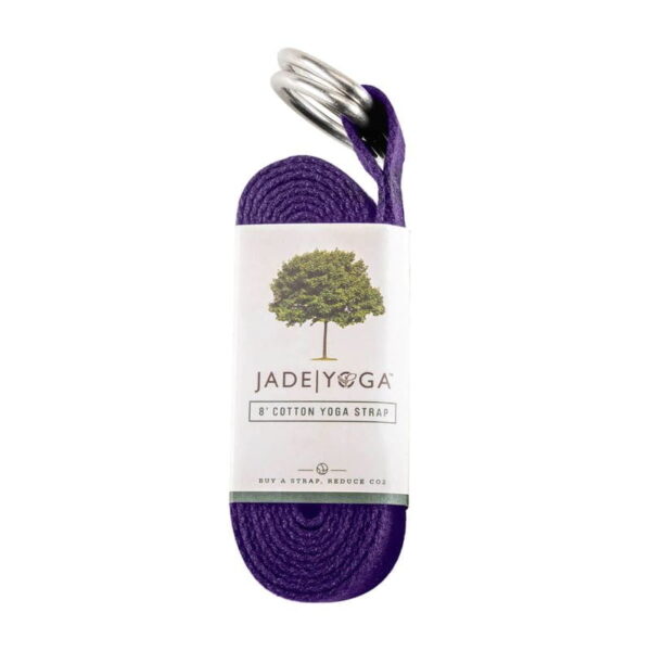 Pasek do jogi Jade Yoga Strap 244cm Fioletowy SuryaPrema