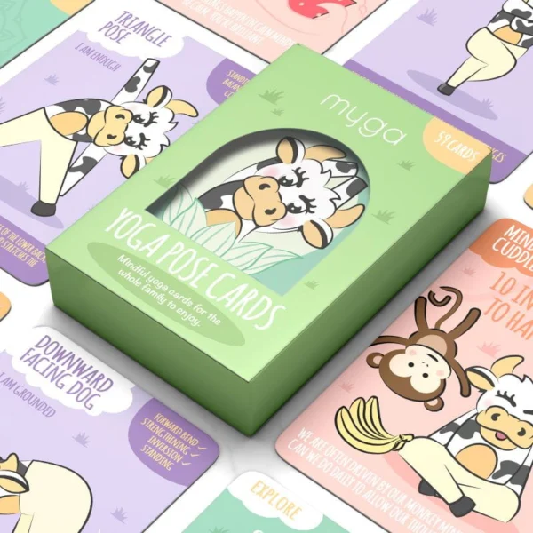 Karty do jogi dla dzieci Kids Yoga Card SuryaPrema