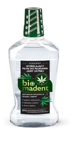 BIO MADENT Konopny, wybielający płyn do płukania jamy ustnej 500 ml SuryaPrema