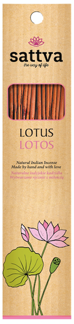 KADZIDŁO INDYJSKIE LOTOS (15 szt.) 30 g – SATTVA (WELLNESS) SuryaPrema