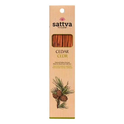 KADZIDŁO INDYJSKIE CEDR (15 szt.) 30 g – SATTVA (WELLNESS) SuryaPrema