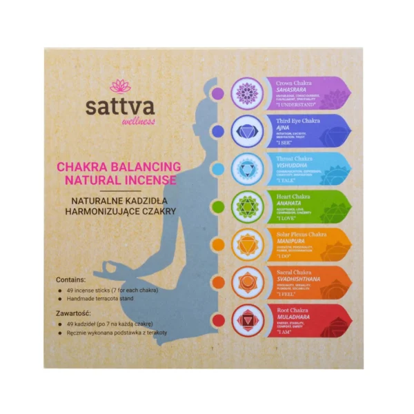 KADZIDŁA INDYJSKIE HARMONIZUJĄCE CZAKRY (49 szt.) – SATTVA (WELLNESS) SuryaPrema