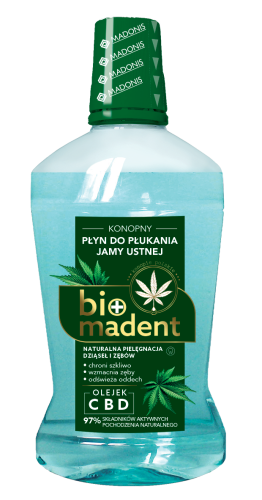 BIO MADENT Konopny płyn do płukania jamy ustnej 500 ml SuryaPrema