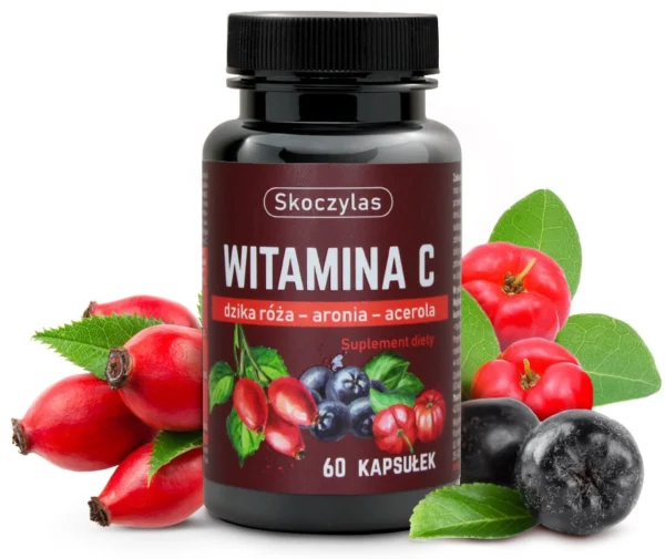 SKOCZYLAS WITAMINA C TRIO dzika róża, aronia, acerola SuryaPrema