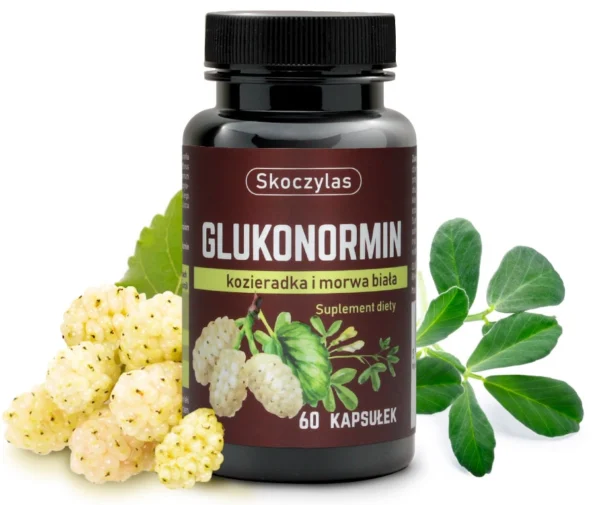 SKOCZYLAS GLUKONORMIN kozieradka, morwa, cynamonowiec SuryaPrema