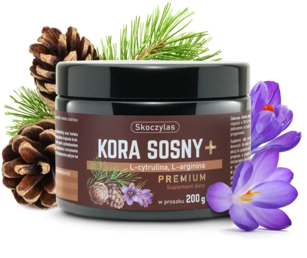 SKOCZYLAS KORA SOSNY PREMIUM L-cytrulina, L-arginina, szafran SuryaPrema