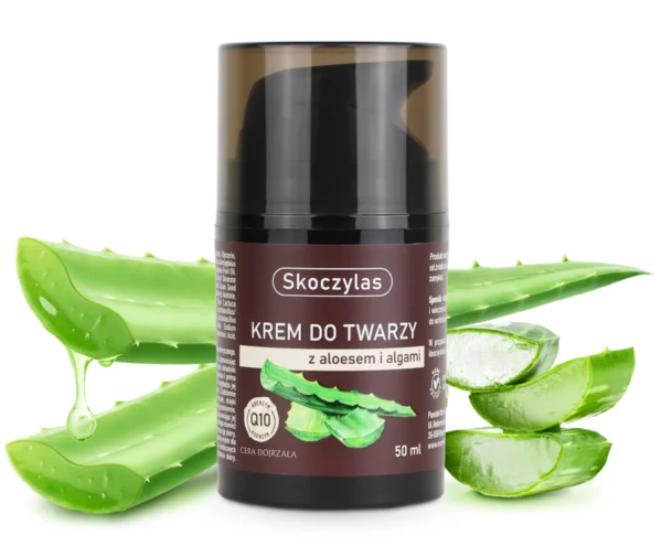 SKOCZYLAS KREM do twarzy z aloesem, algami i koenzymem Q10 – 50 ml SuryaPrema