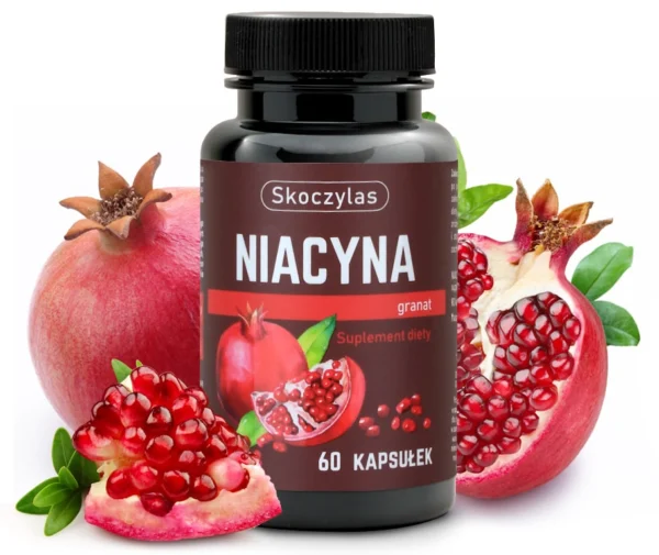 SKOCZYLAS NIACYNA z granatem SuryaPrema